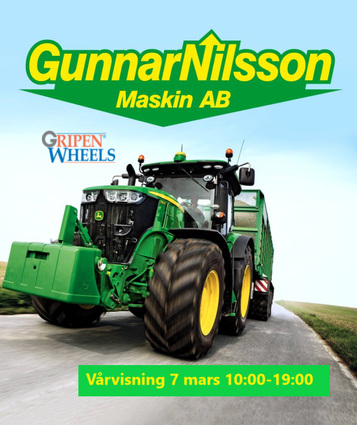 Välkomna på vårvisning hos Gunnar Nilsson Maskin.